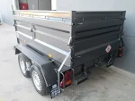 Remolque basculante hidráulico 2 ejes con sobrelateral – Ruedas por fuera - Imagen 2