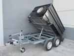 Remolque basculante hidráulico 2 ejes con sobrelateral – Ruedas por fuera - Imagen 4
